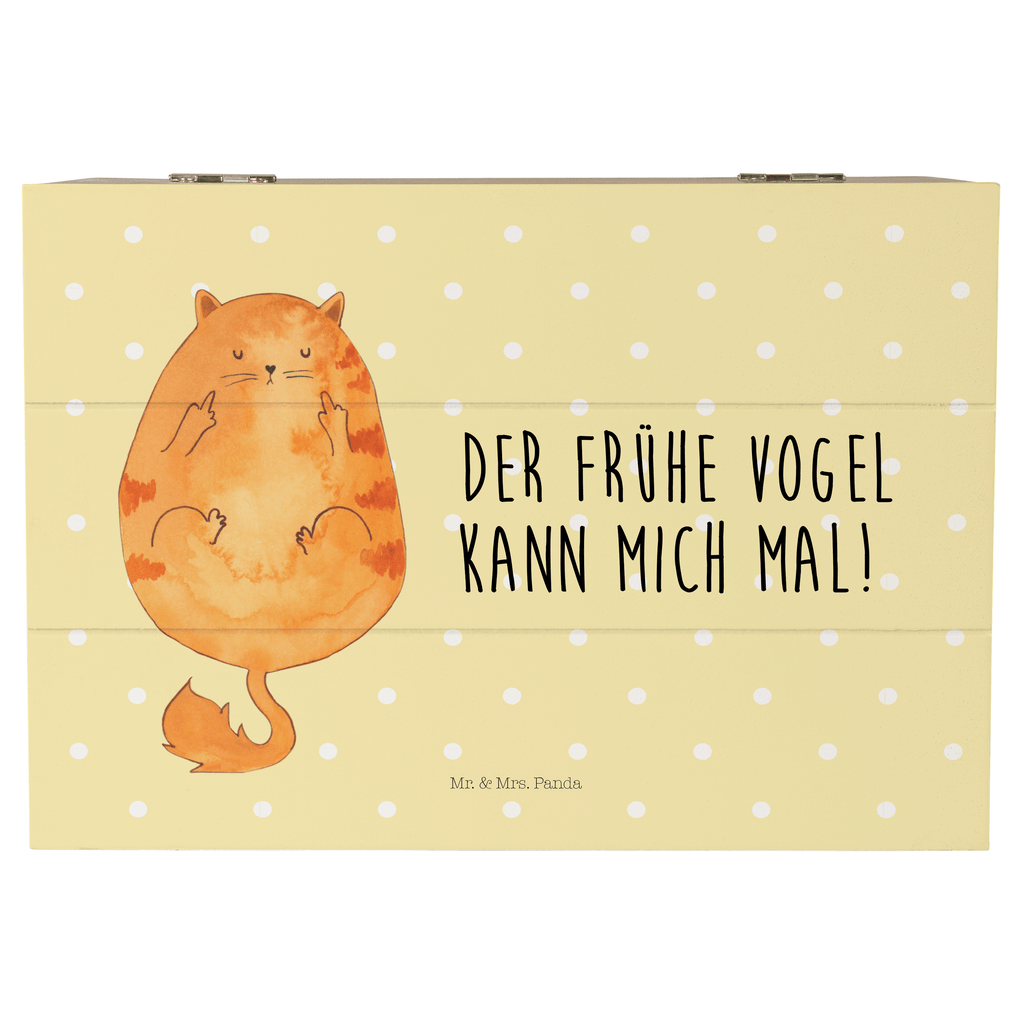 Holzkiste Katze Frühaufsteher Holzkiste, Kiste, Schatzkiste, Truhe, Schatulle, XXL, Erinnerungsbox, Erinnerungskiste, Dekokiste, Aufbewahrungsbox, Katze, Katzenmotiv, Katzenfan, Katzendeko, Katzenfreund, Katzenliebhaber, Katzenprodukte, Katzenartikel, Katzenaccessoires, Katzensouvenirs, Katzenliebhaberprodukte, Katzenmotive, Der frühe Vogel kann mich mal, Morgenmuffel, Frühaufsteher, Kaffee, Katzen, Kater, Mietze