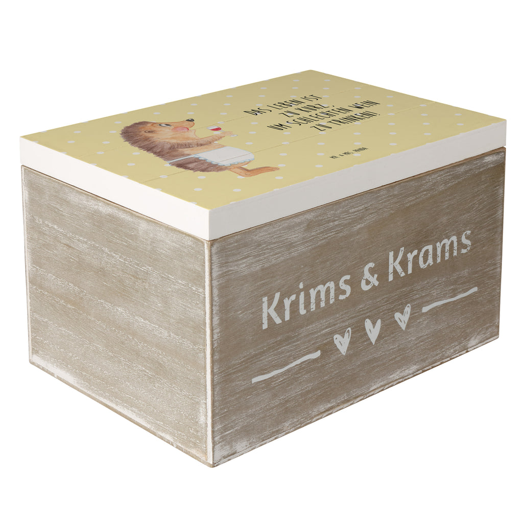 Holzkiste Igel mit Wein Holzkiste, Kiste, Schatzkiste, Truhe, Schatulle, XXL, Erinnerungsbox, Erinnerungskiste, Dekokiste, Aufbewahrungsbox, Tiermotive, Gute Laune, lustige Sprüche, Tiere, Wein Spruch, Igel, Geschenk Weintrinker, Geschenk Weinliebhaber, Wein Deko, Weinglas, Rotwein, Weißwein, Wein trinken