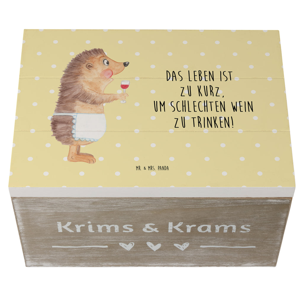 Holzkiste Igel mit Wein Holzkiste, Kiste, Schatzkiste, Truhe, Schatulle, XXL, Erinnerungsbox, Erinnerungskiste, Dekokiste, Aufbewahrungsbox, Tiermotive, Gute Laune, lustige Sprüche, Tiere, Wein Spruch, Igel, Geschenk Weintrinker, Geschenk Weinliebhaber, Wein Deko, Weinglas, Rotwein, Weißwein, Wein trinken