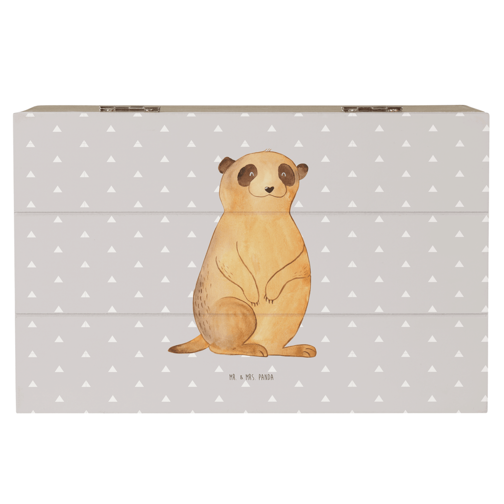 Holzkiste Erdmännchen Holzkiste, Kiste, Schatzkiste, Truhe, Schatulle, XXL, Erinnerungsbox, Erinnerungskiste, Dekokiste, Aufbewahrungsbox, Afrika, Wildtiere, Erdmännchen, Reisen, Spruch, Weltreise, Afrikareise, Roadtrip, Traveling