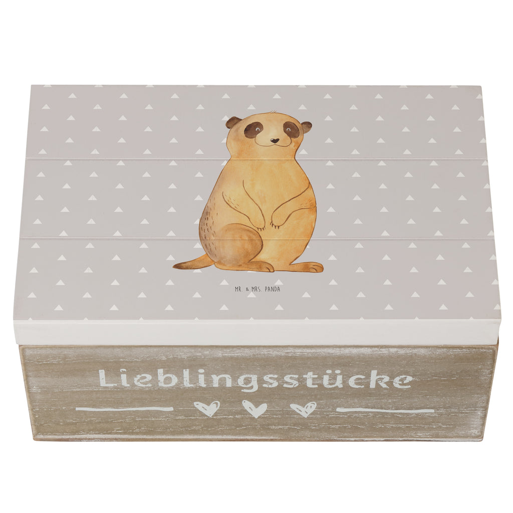 Holzkiste Erdmännchen Holzkiste, Kiste, Schatzkiste, Truhe, Schatulle, XXL, Erinnerungsbox, Erinnerungskiste, Dekokiste, Aufbewahrungsbox, Afrika, Wildtiere, Erdmännchen, Reisen, Spruch, Weltreise, Afrikareise, Roadtrip, Traveling