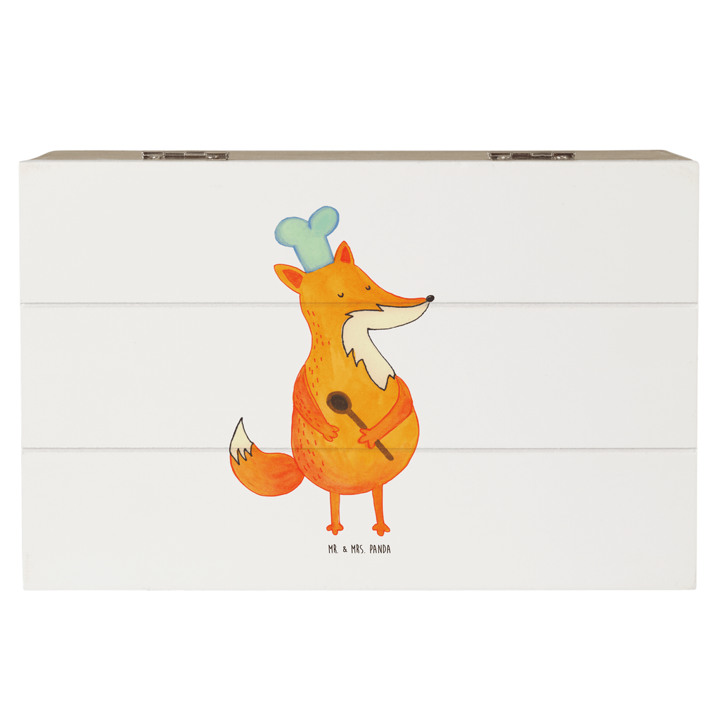 Holzkiste Fuchs Koch Holzkiste, Kiste, Schatzkiste, Truhe, Schatulle, XXL, Erinnerungsbox, Erinnerungskiste, Dekokiste, Aufbewahrungsbox, Fuchs, Füchse, Koch Geschenk, Küche Spruch, Küche Deko, Köche, Bäcker, Party Spruch, Spruch lustig, witzig