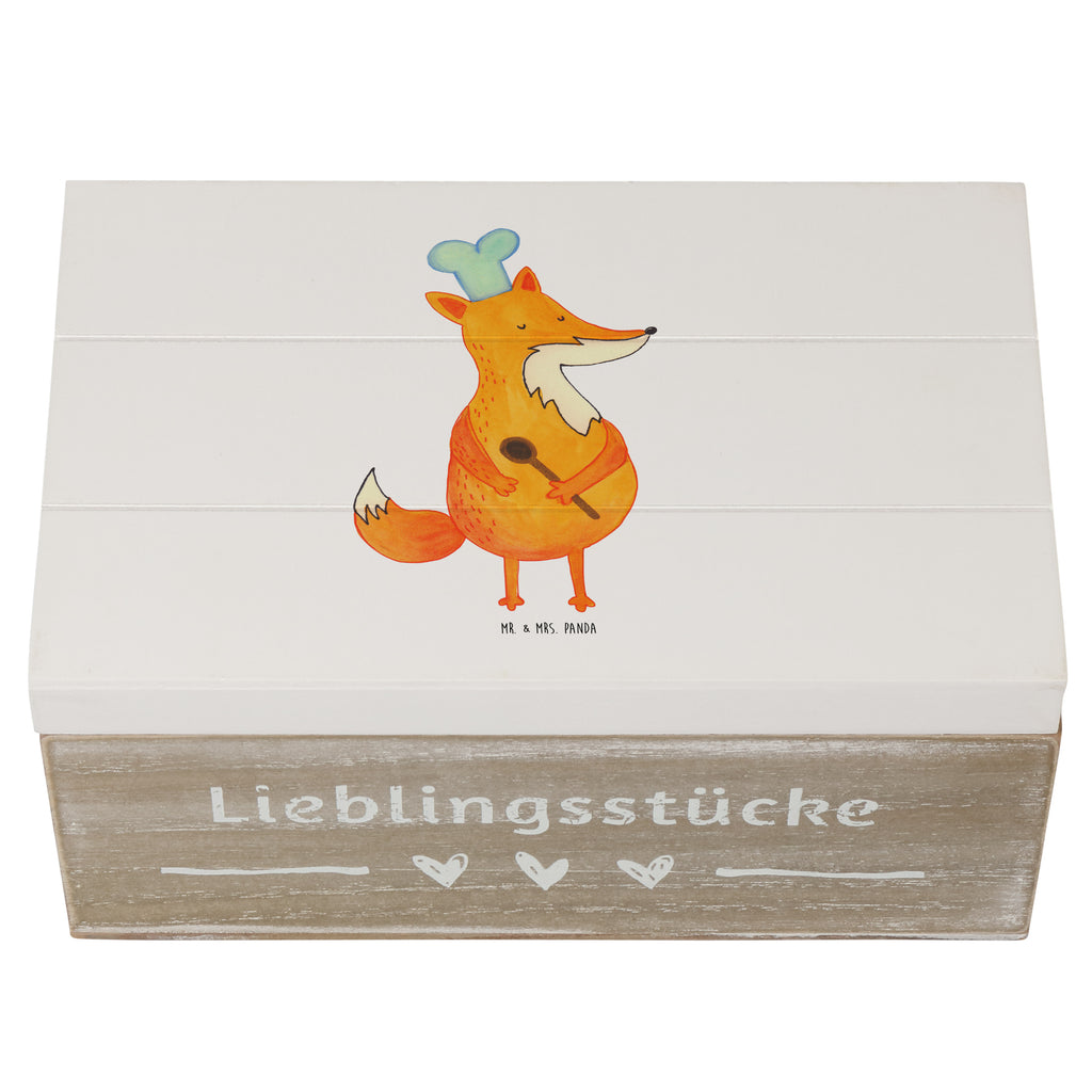 Holzkiste Fuchs Koch Holzkiste, Kiste, Schatzkiste, Truhe, Schatulle, XXL, Erinnerungsbox, Erinnerungskiste, Dekokiste, Aufbewahrungsbox, Fuchs, Füchse, Koch Geschenk, Küche Spruch, Küche Deko, Köche, Bäcker, Party Spruch, Spruch lustig, witzig