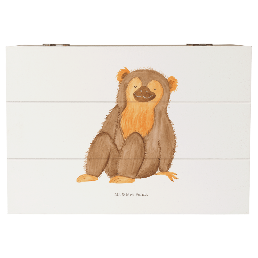 Holzkiste Affe Holzkiste, Kiste, Schatzkiste, Truhe, Schatulle, XXL, Erinnerungsbox, Erinnerungskiste, Dekokiste, Aufbewahrungsbox, Afrika, Wildtiere, Affe, Äffchen, Affen, Selbstliebe, Respekt, Motivation, Selbstachtung, Liebe, Selbstbewusstsein, Selfcare