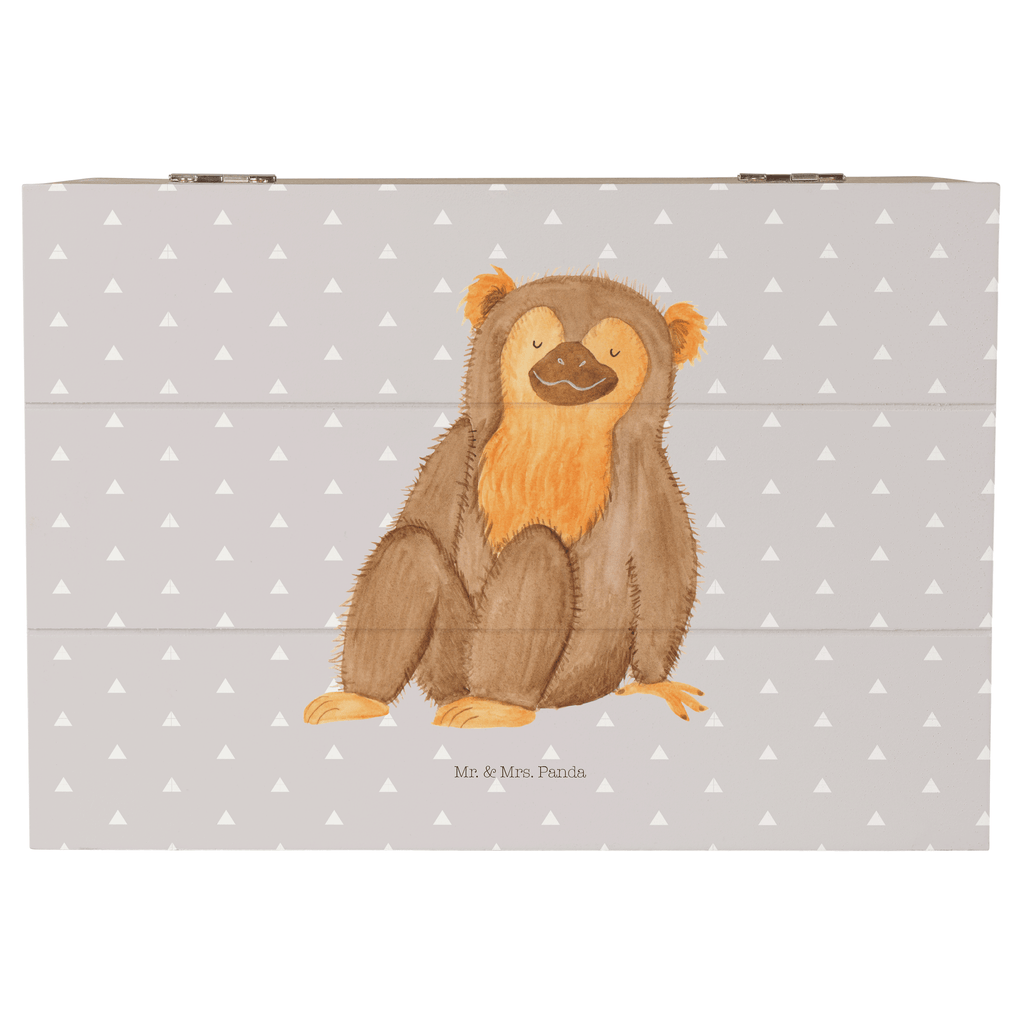 Holzkiste Affe Holzkiste, Kiste, Schatzkiste, Truhe, Schatulle, XXL, Erinnerungsbox, Erinnerungskiste, Dekokiste, Aufbewahrungsbox, Afrika, Wildtiere, Affe, Äffchen, Affen, Selbstliebe, Respekt, Motivation, Selbstachtung, Liebe, Selbstbewusstsein, Selfcare