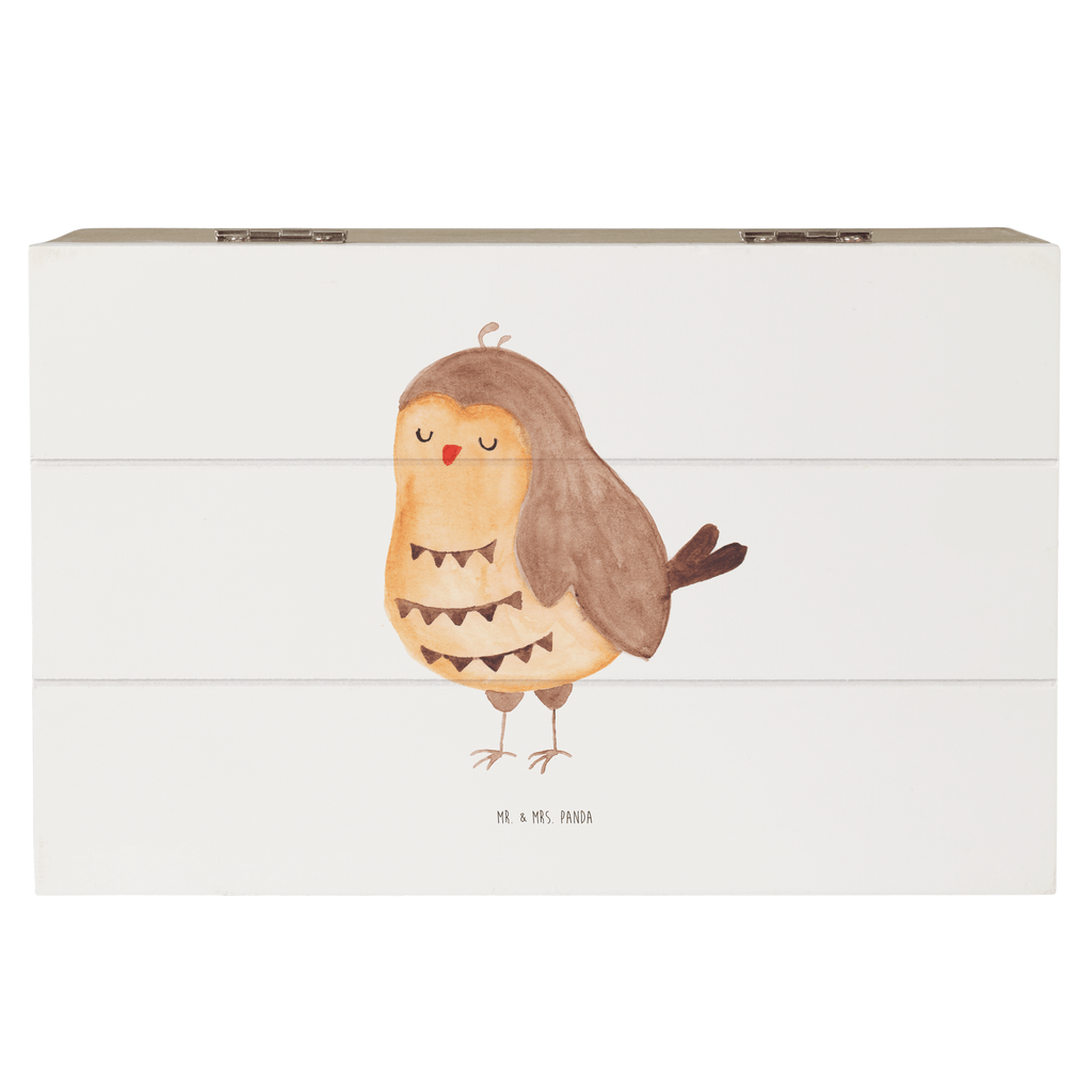 Holzkiste Eule Zufrieden Holzkiste, Kiste, Schatzkiste, Truhe, Schatulle, XXL, Erinnerungsbox, Erinnerungskiste, Dekokiste, Aufbewahrungsbox, Eule, Eule Spruch, Eule deko, Owl, Liebe Spruch, Romantisch, Wortspiel lustig, Spruch schön, Geschenk Hochzeitstag