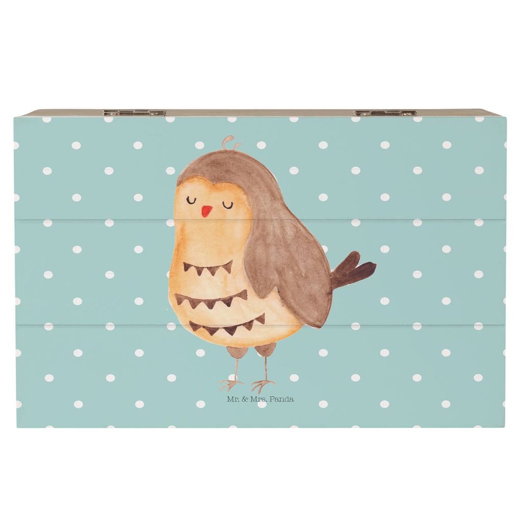 Holzkiste Eule Zufrieden Holzkiste, Kiste, Schatzkiste, Truhe, Schatulle, XXL, Erinnerungsbox, Erinnerungskiste, Dekokiste, Aufbewahrungsbox, Eule, Eule Spruch, Eule deko, Owl, Liebe Spruch, Romantisch, Wortspiel lustig, Spruch schön, Geschenk Hochzeitstag