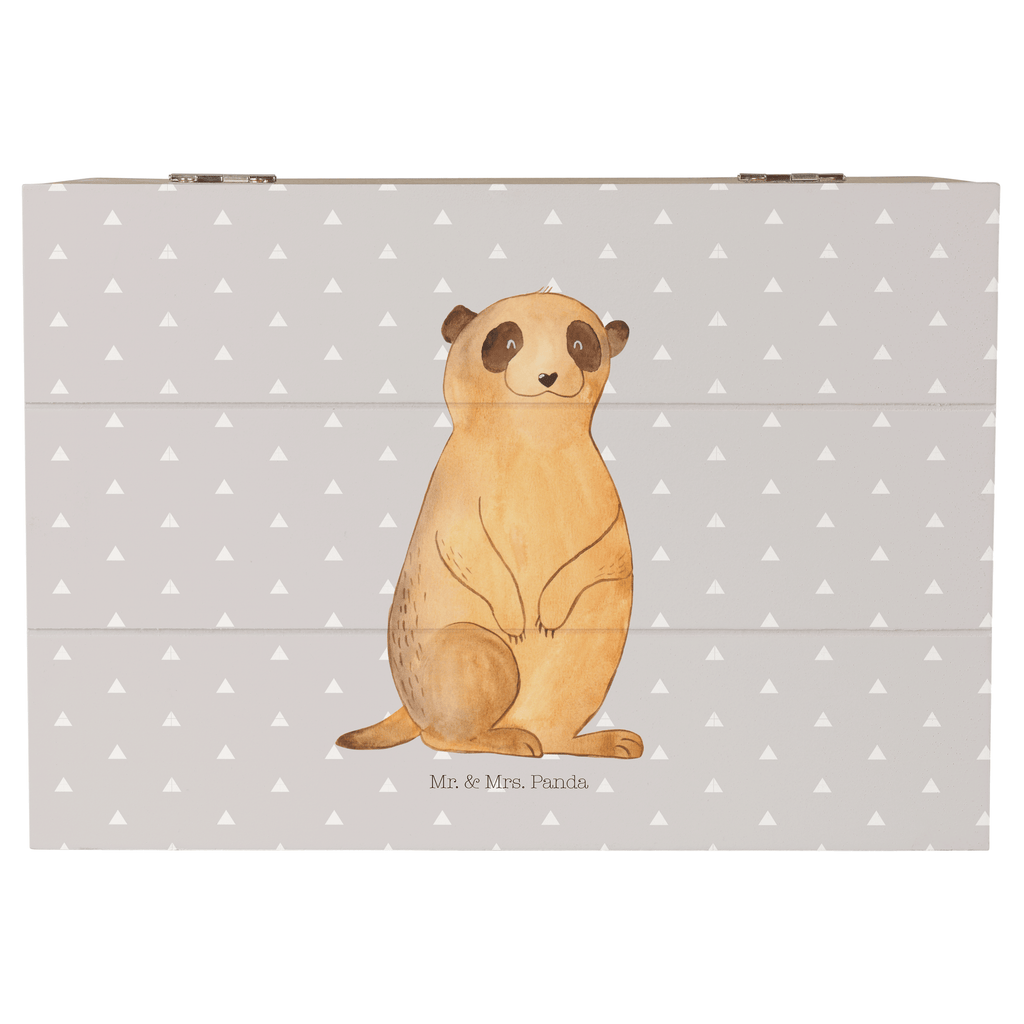 Holzkiste Erdmännchen Holzkiste, Kiste, Schatzkiste, Truhe, Schatulle, XXL, Erinnerungsbox, Erinnerungskiste, Dekokiste, Aufbewahrungsbox, Afrika, Wildtiere, Erdmännchen, Reisen, Spruch, Weltreise, Afrikareise, Roadtrip, Traveling