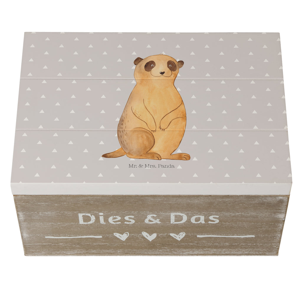 Holzkiste Erdmännchen Holzkiste, Kiste, Schatzkiste, Truhe, Schatulle, XXL, Erinnerungsbox, Erinnerungskiste, Dekokiste, Aufbewahrungsbox, Afrika, Wildtiere, Erdmännchen, Reisen, Spruch, Weltreise, Afrikareise, Roadtrip, Traveling