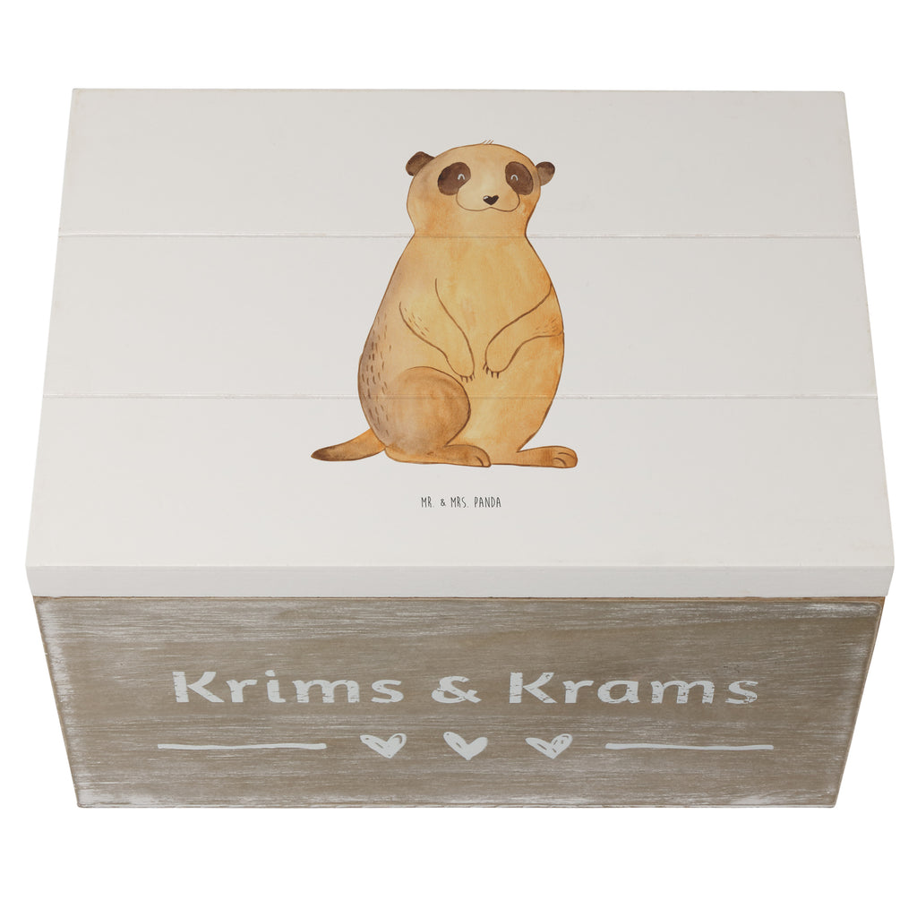 Holzkiste Erdmännchen Holzkiste, Kiste, Schatzkiste, Truhe, Schatulle, XXL, Erinnerungsbox, Erinnerungskiste, Dekokiste, Aufbewahrungsbox, Afrika, Wildtiere, Erdmännchen, Reisen, Spruch, Weltreise, Afrikareise, Roadtrip, Traveling