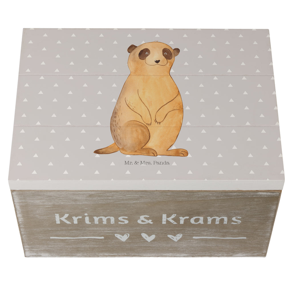 Holzkiste Erdmännchen Holzkiste, Kiste, Schatzkiste, Truhe, Schatulle, XXL, Erinnerungsbox, Erinnerungskiste, Dekokiste, Aufbewahrungsbox, Afrika, Wildtiere, Erdmännchen, Reisen, Spruch, Weltreise, Afrikareise, Roadtrip, Traveling