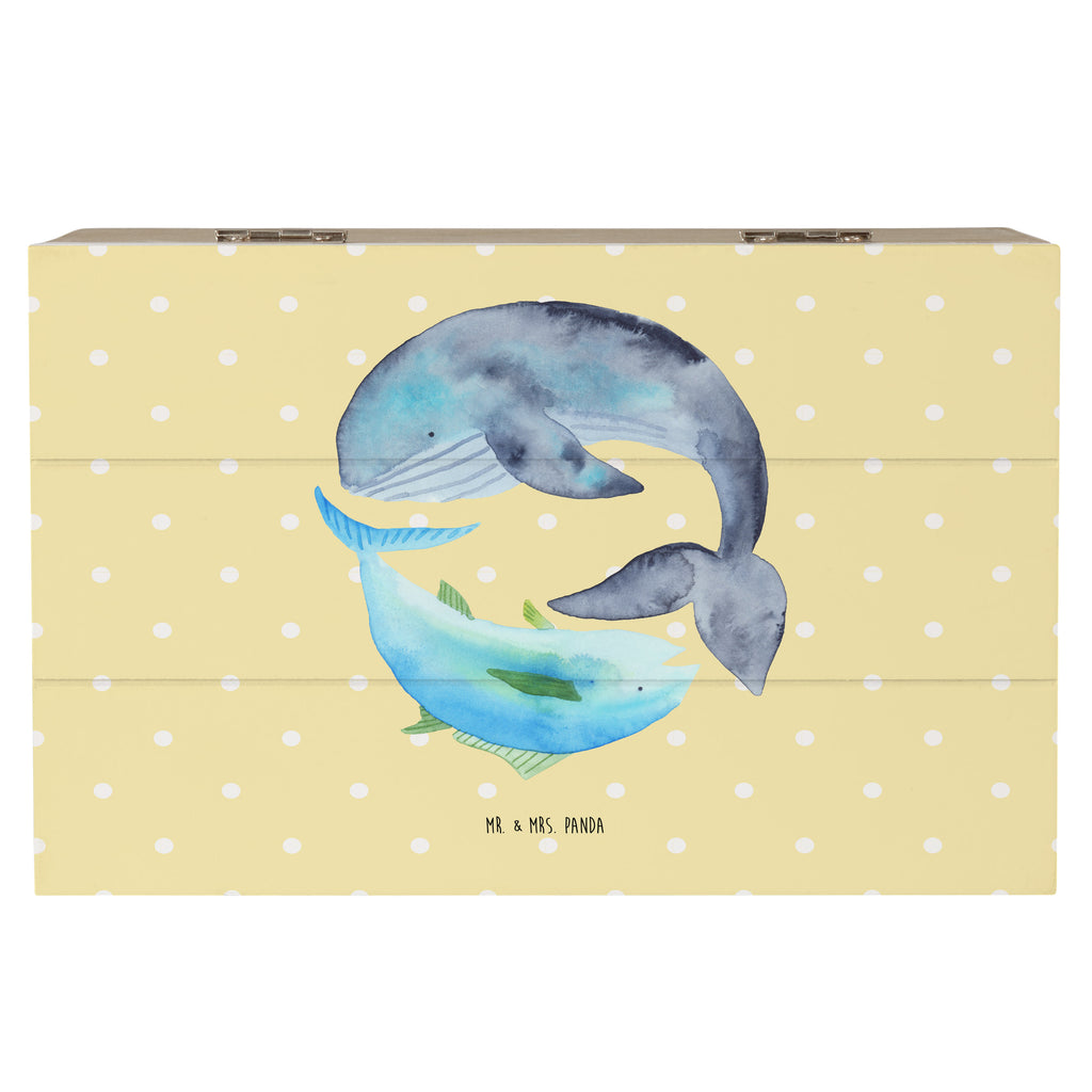 Holzkiste Walfisch & Thunfisch Holzkiste, Kiste, Schatzkiste, Truhe, Schatulle, XXL, Erinnerungsbox, Erinnerungskiste, Dekokiste, Aufbewahrungsbox, Tiermotive, Gute Laune, lustige Sprüche, Tiere, Wal, Wahl, Tunfisch, Wortwitz lustig, Spruch lustig, Flachwitz, Witz, Spruch des Tages, Flachwitz Geschenk