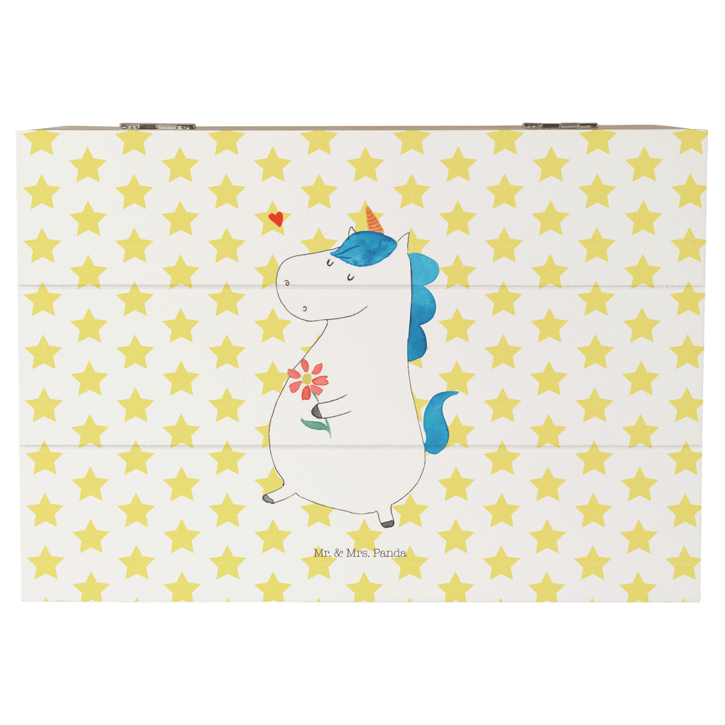 Holzkiste Einhorn Spaziergang Holzkiste, Kiste, Schatzkiste, Truhe, Schatulle, XXL, Erinnerungsbox, Erinnerungskiste, Dekokiste, Aufbewahrungsbox, Einhorn, Einhörner, Einhorn Deko, Pegasus, Unicorn, Glitzer, Blumen, Spaziergang, Motivation, Gute Laune, Freude, Freundin, Mutter, Schwester