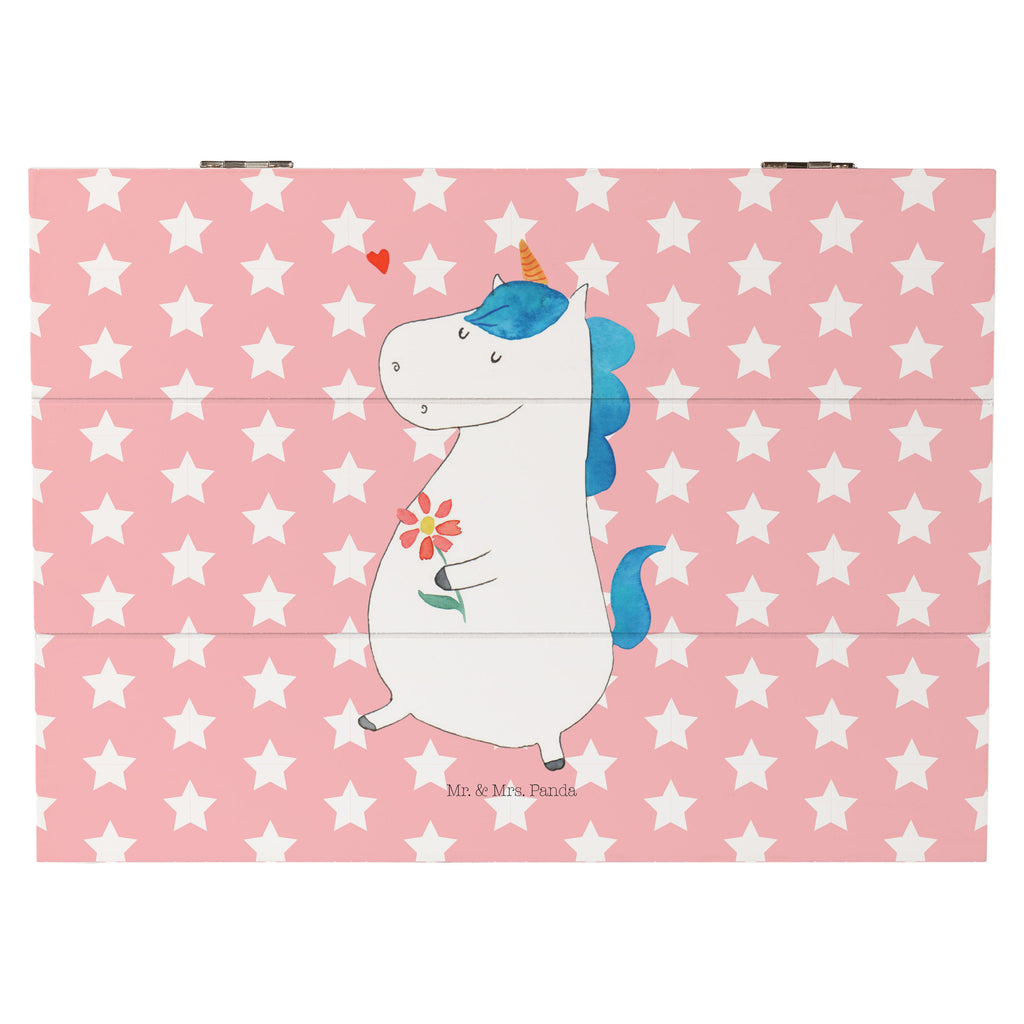 Holzkiste Einhorn Spaziergang Holzkiste, Kiste, Schatzkiste, Truhe, Schatulle, XXL, Erinnerungsbox, Erinnerungskiste, Dekokiste, Aufbewahrungsbox, Einhorn, Einhörner, Einhorn Deko, Pegasus, Unicorn, Glitzer, Blumen, Spaziergang, Motivation, Gute Laune, Freude, Freundin, Mutter, Schwester