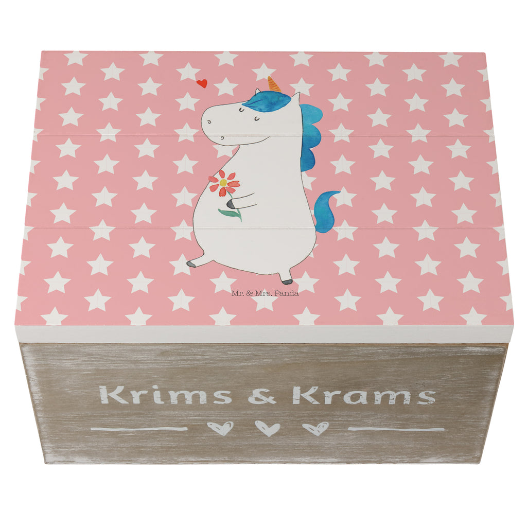 Holzkiste Einhorn Spaziergang Holzkiste, Kiste, Schatzkiste, Truhe, Schatulle, XXL, Erinnerungsbox, Erinnerungskiste, Dekokiste, Aufbewahrungsbox, Einhorn, Einhörner, Einhorn Deko, Pegasus, Unicorn, Glitzer, Blumen, Spaziergang, Motivation, Gute Laune, Freude, Freundin, Mutter, Schwester