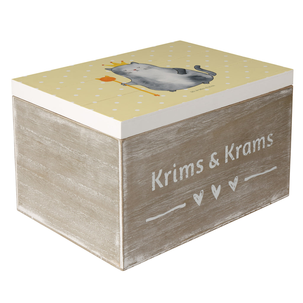 Holzkiste Katzen Koenig Holzkiste, Kiste, Schatzkiste, Truhe, Schatulle, XXL, Erinnerungsbox, Erinnerungskiste, Dekokiste, Aufbewahrungsbox, Katze, Katzenmotiv, Katzenfan, Katzendeko, Katzenfreund, Katzenliebhaber, Katzenprodukte, Katzenartikel, Katzenaccessoires, Katzensouvenirs, Katzenliebhaberprodukte, Katzenmotive, Katzen, Kater, Mietze, Cat, Cats, Katzenhalter, Katzenbesitzerin, Haustier, König, Königin, Queen, Familie, Mietzhaus, Wohnung, erste eigenen Wohnung, Umzug, Einzug