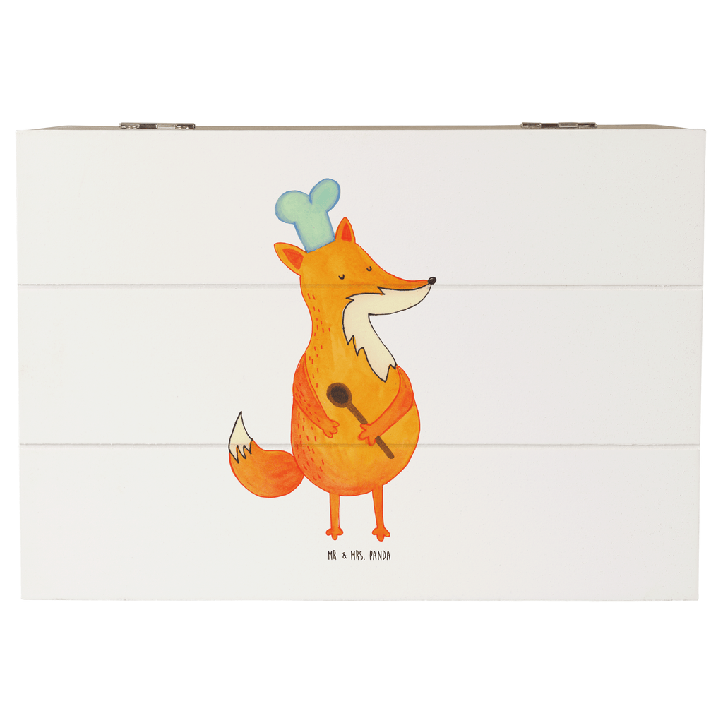 Holzkiste Fuchs Koch Holzkiste, Kiste, Schatzkiste, Truhe, Schatulle, XXL, Erinnerungsbox, Erinnerungskiste, Dekokiste, Aufbewahrungsbox, Fuchs, Füchse, Koch Geschenk, Küche Spruch, Küche Deko, Köche, Bäcker, Party Spruch, Spruch lustig, witzig