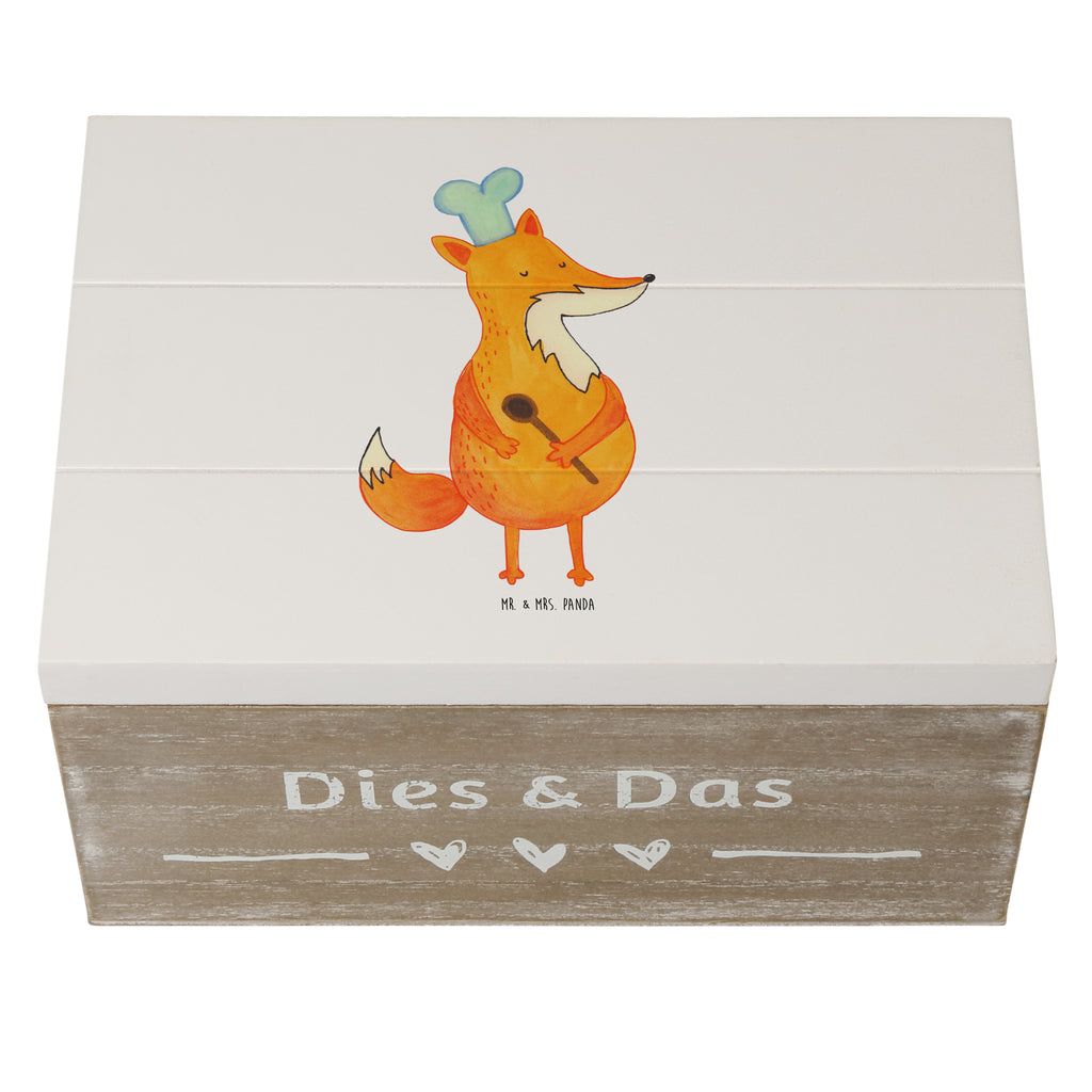 Holzkiste Fuchs Koch Holzkiste, Kiste, Schatzkiste, Truhe, Schatulle, XXL, Erinnerungsbox, Erinnerungskiste, Dekokiste, Aufbewahrungsbox, Fuchs, Füchse, Koch Geschenk, Küche Spruch, Küche Deko, Köche, Bäcker, Party Spruch, Spruch lustig, witzig