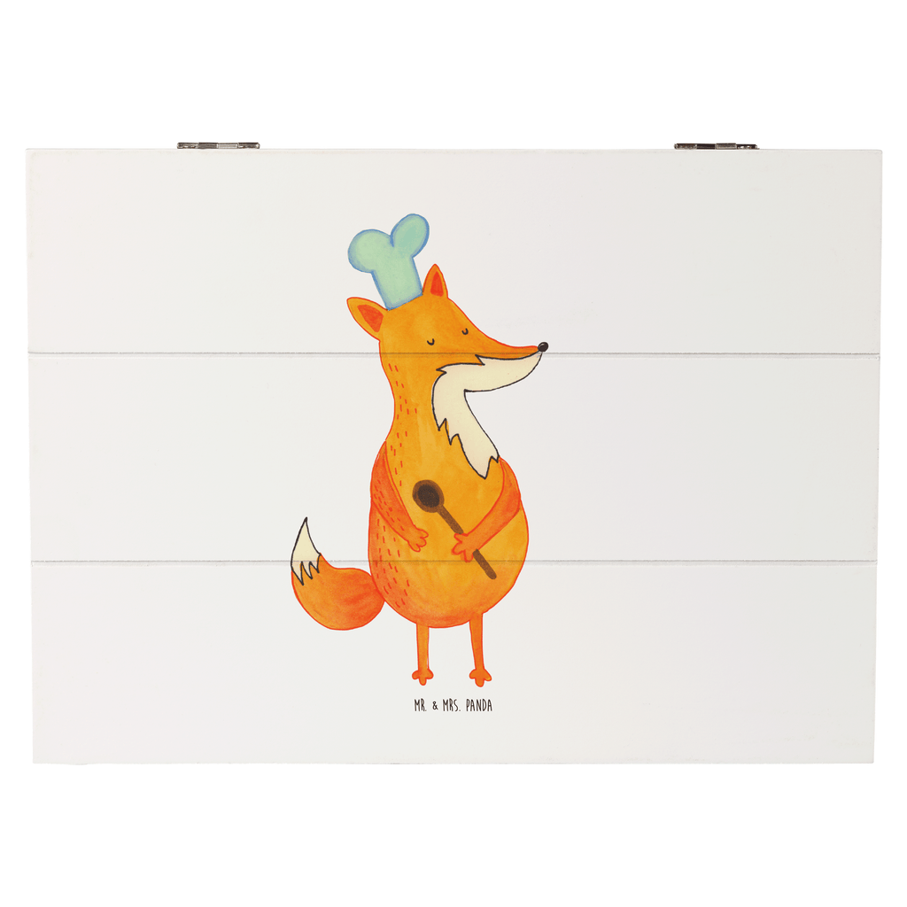 Holzkiste Fuchs Koch Holzkiste, Kiste, Schatzkiste, Truhe, Schatulle, XXL, Erinnerungsbox, Erinnerungskiste, Dekokiste, Aufbewahrungsbox, Fuchs, Füchse, Koch Geschenk, Küche Spruch, Küche Deko, Köche, Bäcker, Party Spruch, Spruch lustig, witzig