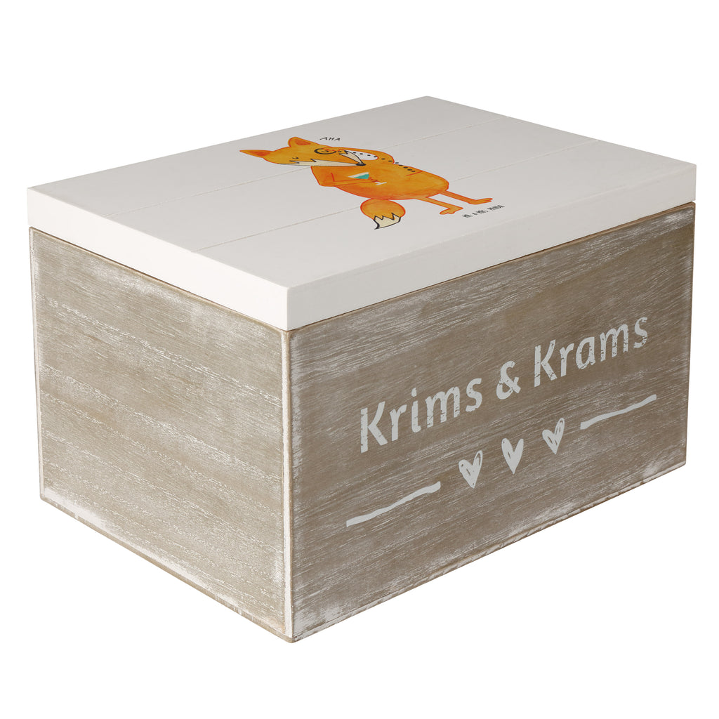 Holzkiste Fuchs Lord Holzkiste, Kiste, Schatzkiste, Truhe, Schatulle, XXL, Erinnerungsbox, Erinnerungskiste, Dekokiste, Aufbewahrungsbox, Fuchs, Füchse, tröstende Worte, Spruch lustig, Liebeskummer Geschenk, Motivation Spruch, Problemlösung