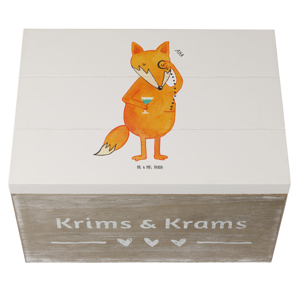 Holzkiste Fuchs Lord Holzkiste, Kiste, Schatzkiste, Truhe, Schatulle, XXL, Erinnerungsbox, Erinnerungskiste, Dekokiste, Aufbewahrungsbox, Fuchs, Füchse, tröstende Worte, Spruch lustig, Liebeskummer Geschenk, Motivation Spruch, Problemlösung