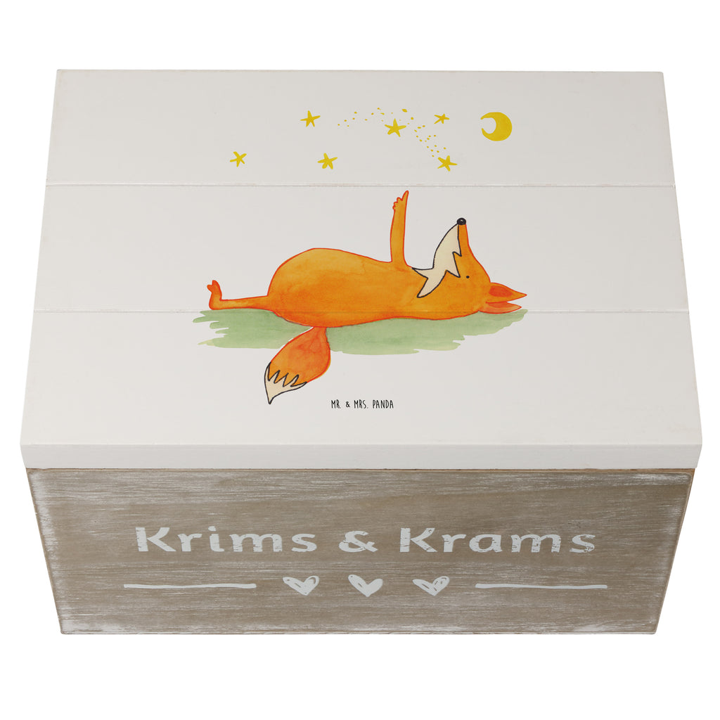 Holzkiste Fuchs Sterne Holzkiste, Kiste, Schatzkiste, Truhe, Schatulle, XXL, Erinnerungsbox, Erinnerungskiste, Dekokiste, Aufbewahrungsbox, Fuchs, Füchse, tröstende Worte, Spruch positiv, Spruch schön, Romantik, Always Look on the Bright Side of Life
