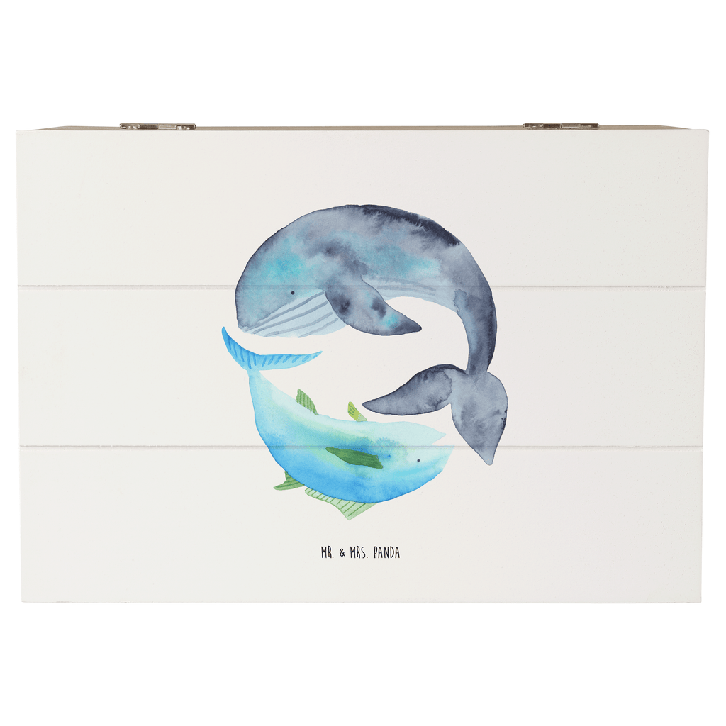 Holzkiste Walfisch & Thunfisch Holzkiste, Kiste, Schatzkiste, Truhe, Schatulle, XXL, Erinnerungsbox, Erinnerungskiste, Dekokiste, Aufbewahrungsbox, Tiermotive, Gute Laune, lustige Sprüche, Tiere, Wal, Wahl, Tunfisch, Wortwitz lustig, Spruch lustig, Flachwitz, Witz, Spruch des Tages, Flachwitz Geschenk