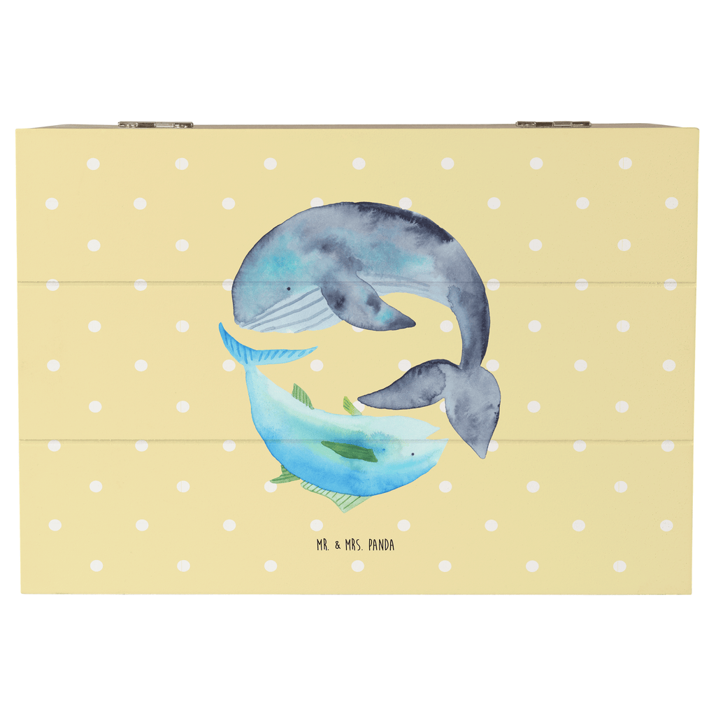 Holzkiste Walfisch & Thunfisch Holzkiste, Kiste, Schatzkiste, Truhe, Schatulle, XXL, Erinnerungsbox, Erinnerungskiste, Dekokiste, Aufbewahrungsbox, Tiermotive, Gute Laune, lustige Sprüche, Tiere, Wal, Wahl, Tunfisch, Wortwitz lustig, Spruch lustig, Flachwitz, Witz, Spruch des Tages, Flachwitz Geschenk
