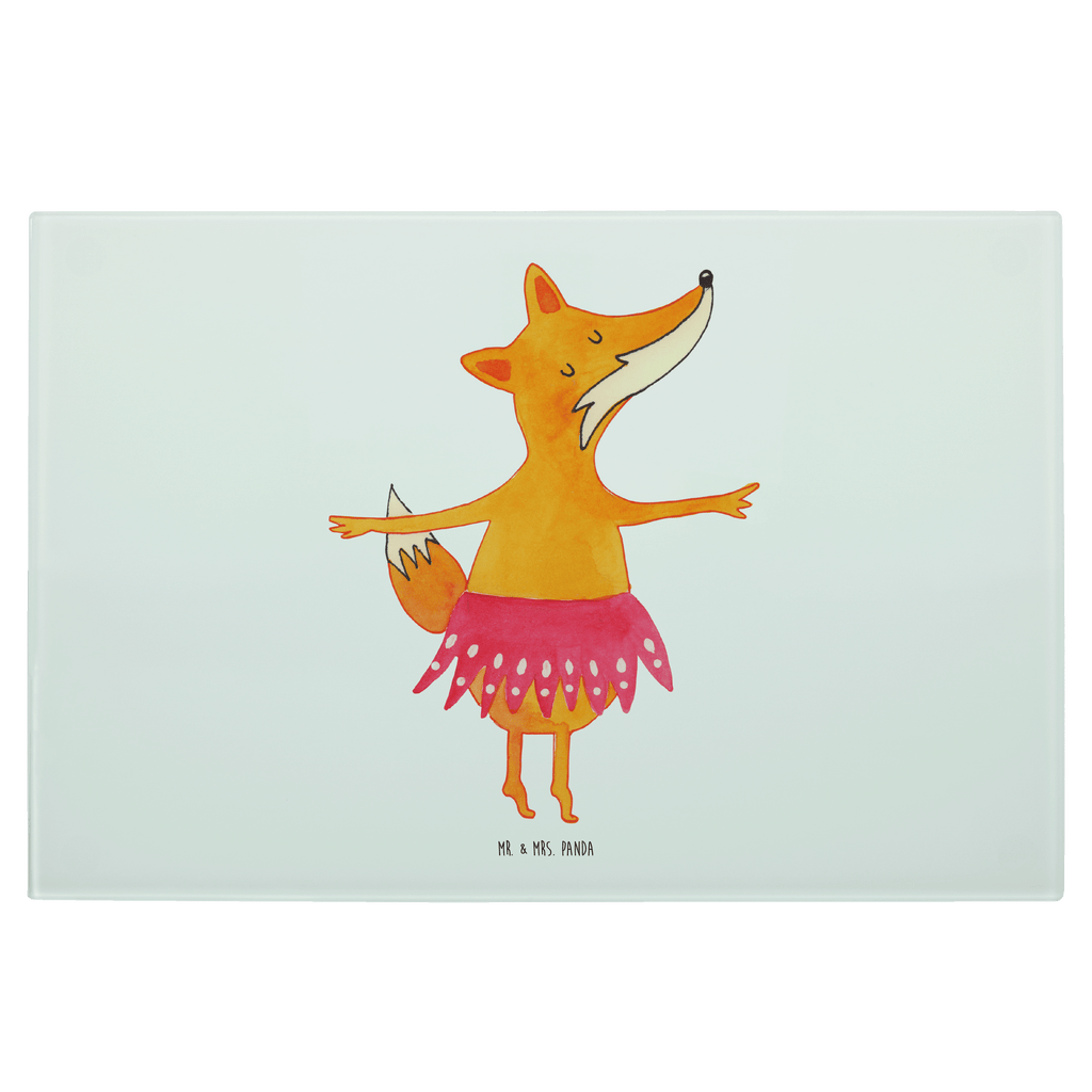 XL Glas Schneidbrett Fuchs Ballerina Glasschneidebrett, Schneidebrett, Frühstücksbrett, Küche, Fuchs, Fuchs Spruch, Füchse, Füchsin, Ballerina, Ballett, Tänzerin, Tanzen, Party, Einladung, Geburtstag