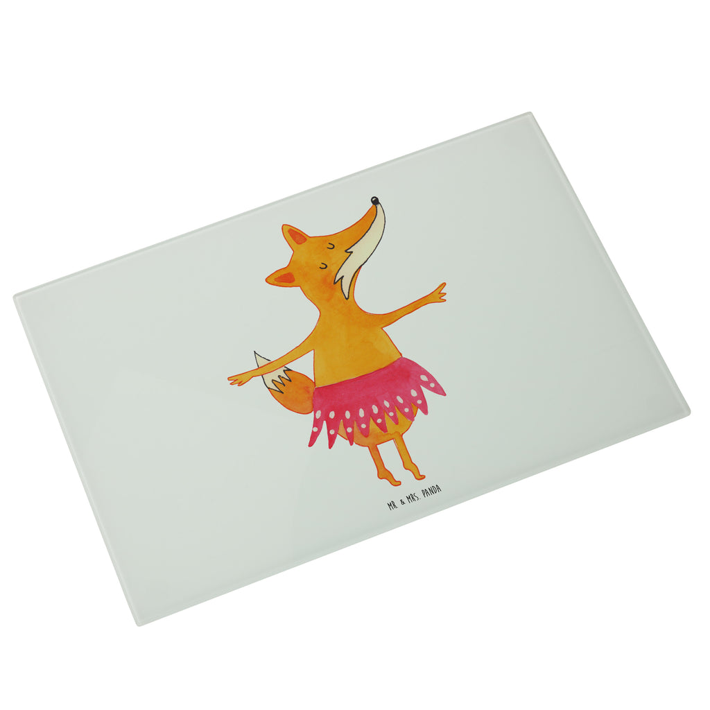 XL Glas Schneidbrett Fuchs Ballerina Glasschneidebrett, Schneidebrett, Frühstücksbrett, Küche, Fuchs, Fuchs Spruch, Füchse, Füchsin, Ballerina, Ballett, Tänzerin, Tanzen, Party, Einladung, Geburtstag