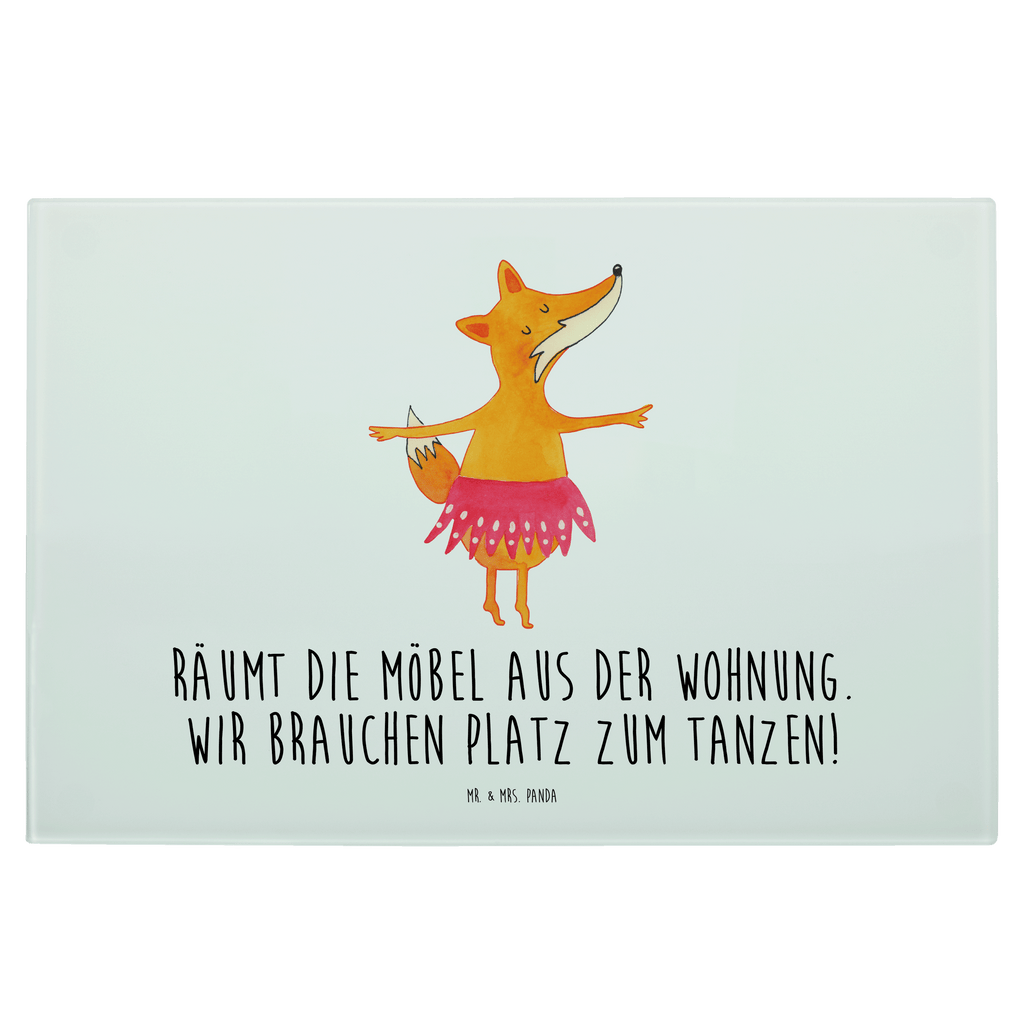 XL Glas Schneidbrett Fuchs Ballerina Glasschneidebrett, Schneidebrett, Frühstücksbrett, Küche, Fuchs, Fuchs Spruch, Füchse, Füchsin, Ballerina, Ballett, Tänzerin, Tanzen, Party, Einladung, Geburtstag
