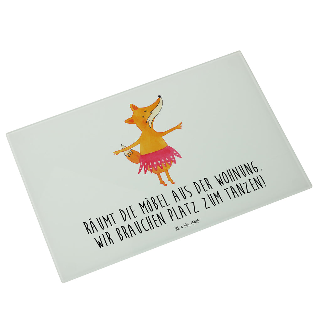 XL Glas Schneidbrett Fuchs Ballerina Glasschneidebrett, Schneidebrett, Frühstücksbrett, Küche, Fuchs, Fuchs Spruch, Füchse, Füchsin, Ballerina, Ballett, Tänzerin, Tanzen, Party, Einladung, Geburtstag