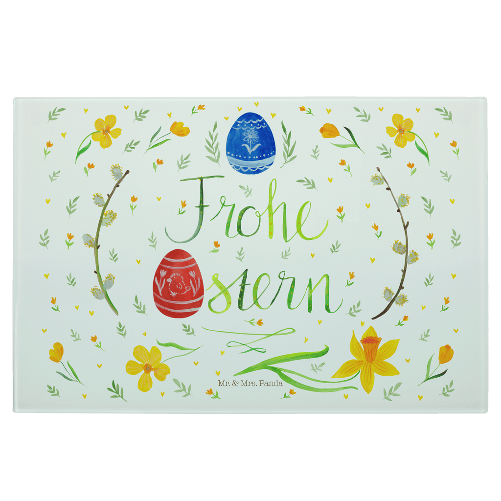 Medium Glas Schneidbrett Frohe Ostern Glasschneidebrett, Schneidebrett, Ostern, Osterhase, Ostergeschenke, Osternest, Osterdeko, Geschenk zu Ostern, Frohe Ostern, Ostergrüße, Osterblume, Osterei, bemalte Ostereier, Weidenkätzchen. Lettering