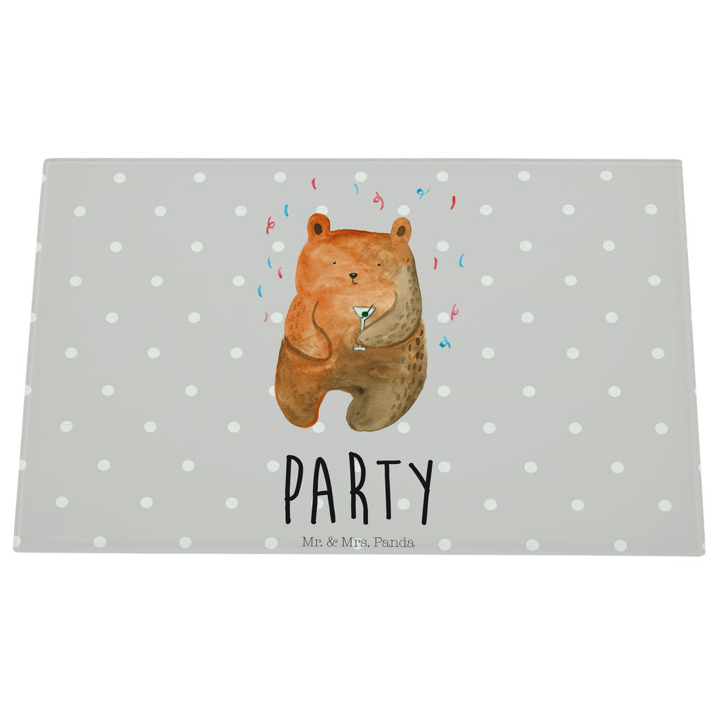 Medium Glas Schneidbrett Bär Party Glasschneidebrett, Schneidebrett, Bär, Teddy, Teddybär, Geburtstag, Geburtstagsgeschenk, Geschenk, Party, Feiern, Abfeiern, Mitbringsel, Gute Laune, Lustig