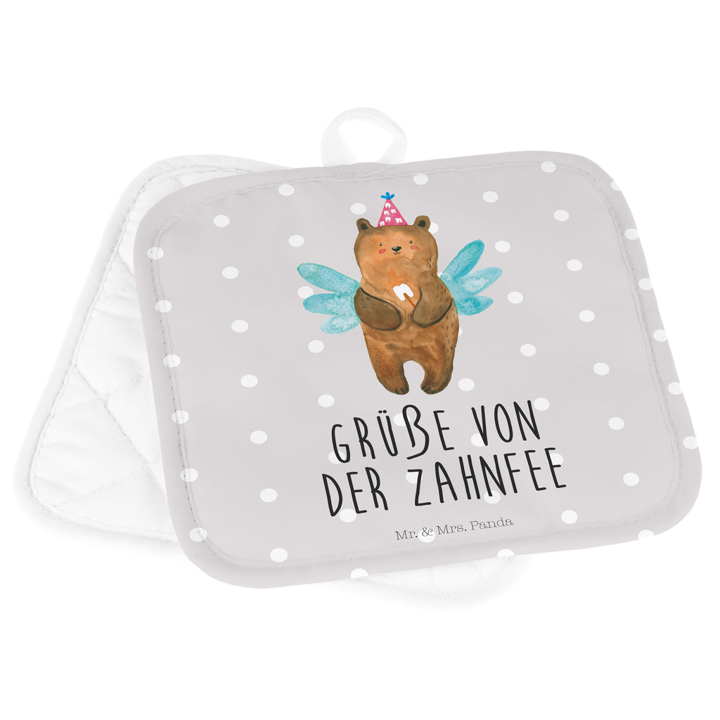 2er Set Topflappen  Zahnfee Bär Topflappen, Topfuntersetzer, Ofenhandschuh, Topflappen Set, Topflappen lustig, Topflappen mit Spruch, Bär, Teddy, Teddybär, Zahnfee, Fee, Milchzahn, Erster Zahn