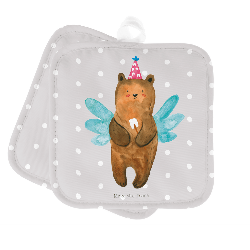 2er Set Topflappen  Zahnfee Bär Topflappen, Topfuntersetzer, Ofenhandschuh, Topflappen Set, Topflappen lustig, Topflappen mit Spruch, Bär, Teddy, Teddybär, Zahnfee, Fee, Milchzahn, Erster Zahn