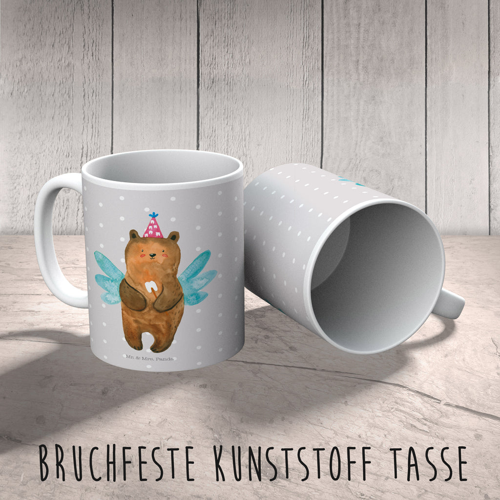 Kindertasse Zahnfee Bär Kunststoff Tasse, Kindergarten, Tasse, Trinkbecher, Camping Becher, Kaffeetasse, Kunststoffbecher, Kindergartenbecher, Outdoorgeschirr, Kunststoffgeschirr, Reisebecher, Reisetasse, Kinderbecher, Bär, Teddy, Teddybär, Zahnfee, Fee, Milchzahn, Erster Zahn