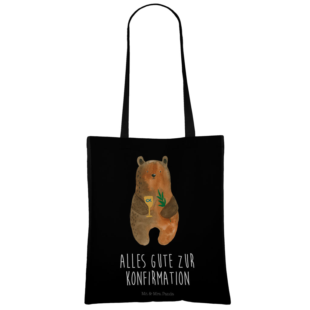 Tragetasche Konfirmation-Bär Beuteltasche, Beutel, Einkaufstasche, Jutebeutel, Stoffbeutel, Bär, Teddy, Teddybär, Konfirmation, Kirche, evangelisch, Gottesdienst