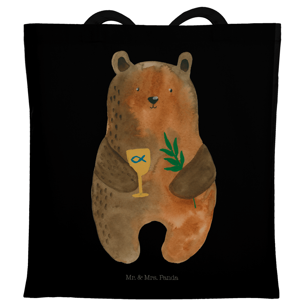 Tragetasche Konfirmation-Bär Beuteltasche, Beutel, Einkaufstasche, Jutebeutel, Stoffbeutel, Bär, Teddy, Teddybär, Konfirmation, Kirche, evangelisch, Gottesdienst