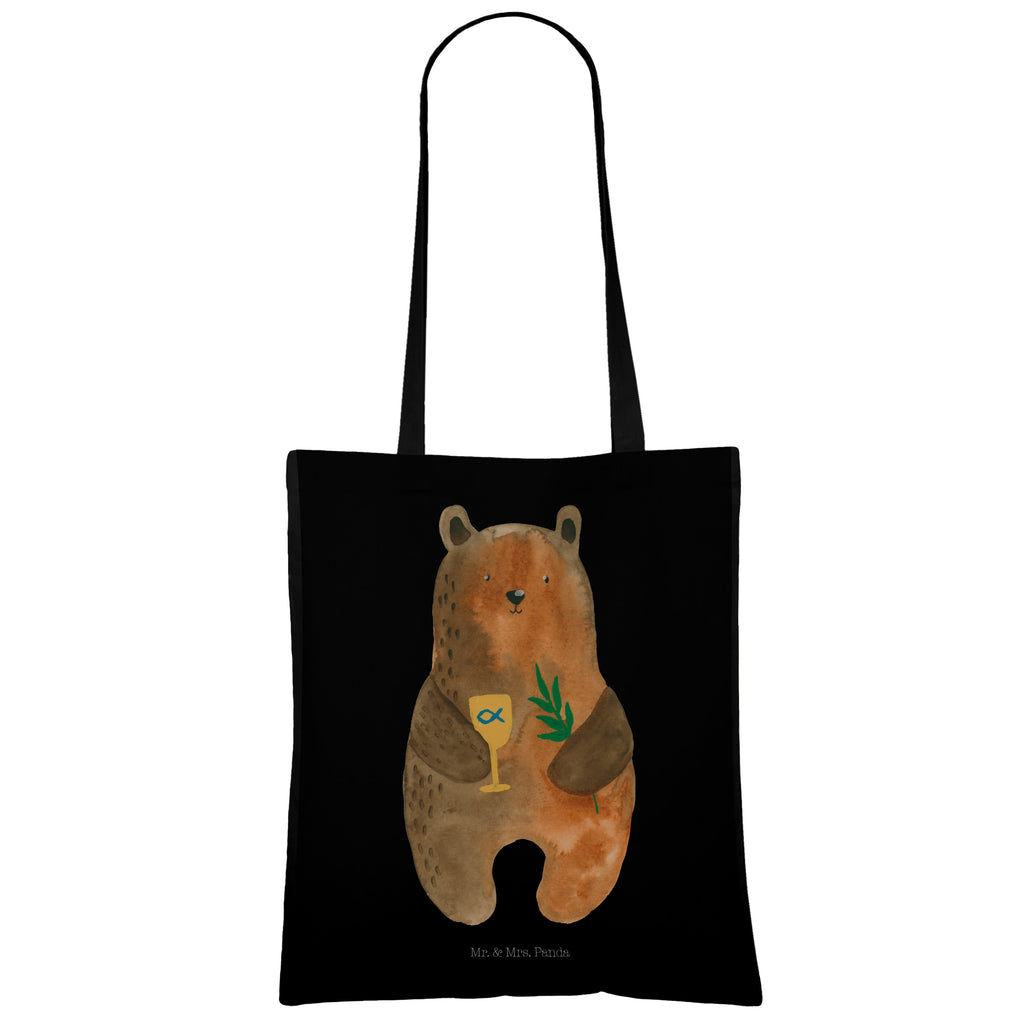 Tragetasche Konfirmation-Bär Beuteltasche, Beutel, Einkaufstasche, Jutebeutel, Stoffbeutel, Bär, Teddy, Teddybär, Konfirmation, Kirche, evangelisch, Gottesdienst