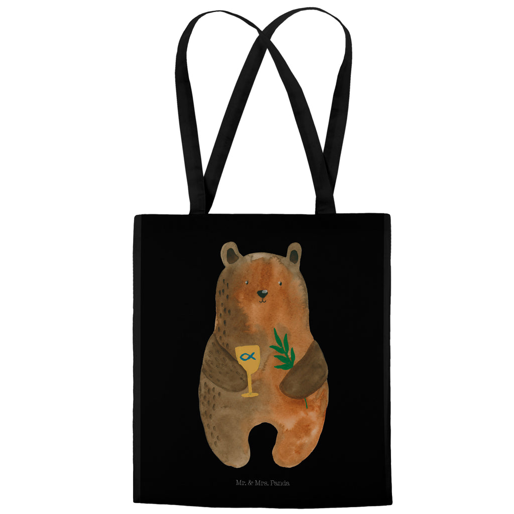 Tragetasche Konfirmation-Bär Beuteltasche, Beutel, Einkaufstasche, Jutebeutel, Stoffbeutel, Bär, Teddy, Teddybär, Konfirmation, Kirche, evangelisch, Gottesdienst