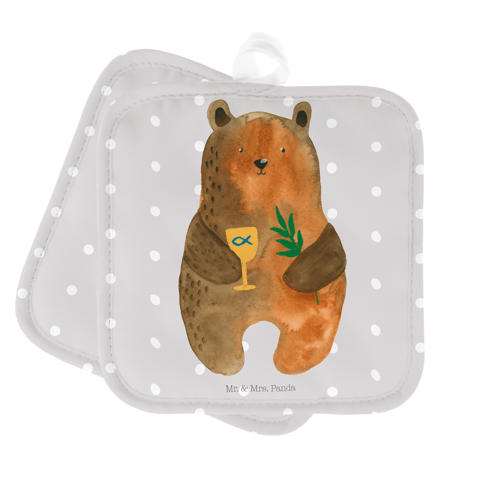 2er Set Topflappen  Konfirmation-Bär Topflappen, Topfuntersetzer, Ofenhandschuh, Topflappen Set, Topflappen lustig, Topflappen mit Spruch, Bär, Teddy, Teddybär, Konfirmation, Kirche, evangelisch, Gottesdienst