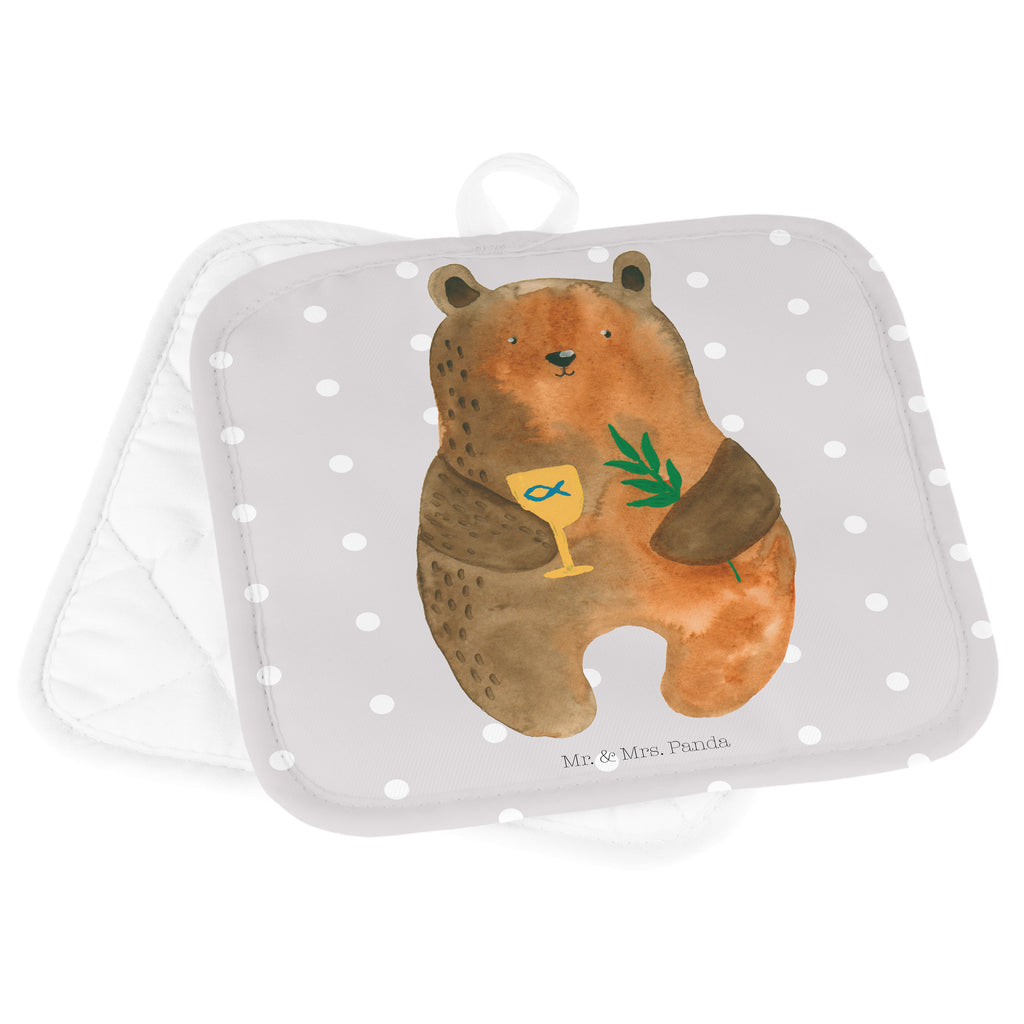 2er Set Topflappen  Konfirmation-Bär Topflappen, Topfuntersetzer, Ofenhandschuh, Topflappen Set, Topflappen lustig, Topflappen mit Spruch, Bär, Teddy, Teddybär, Konfirmation, Kirche, evangelisch, Gottesdienst