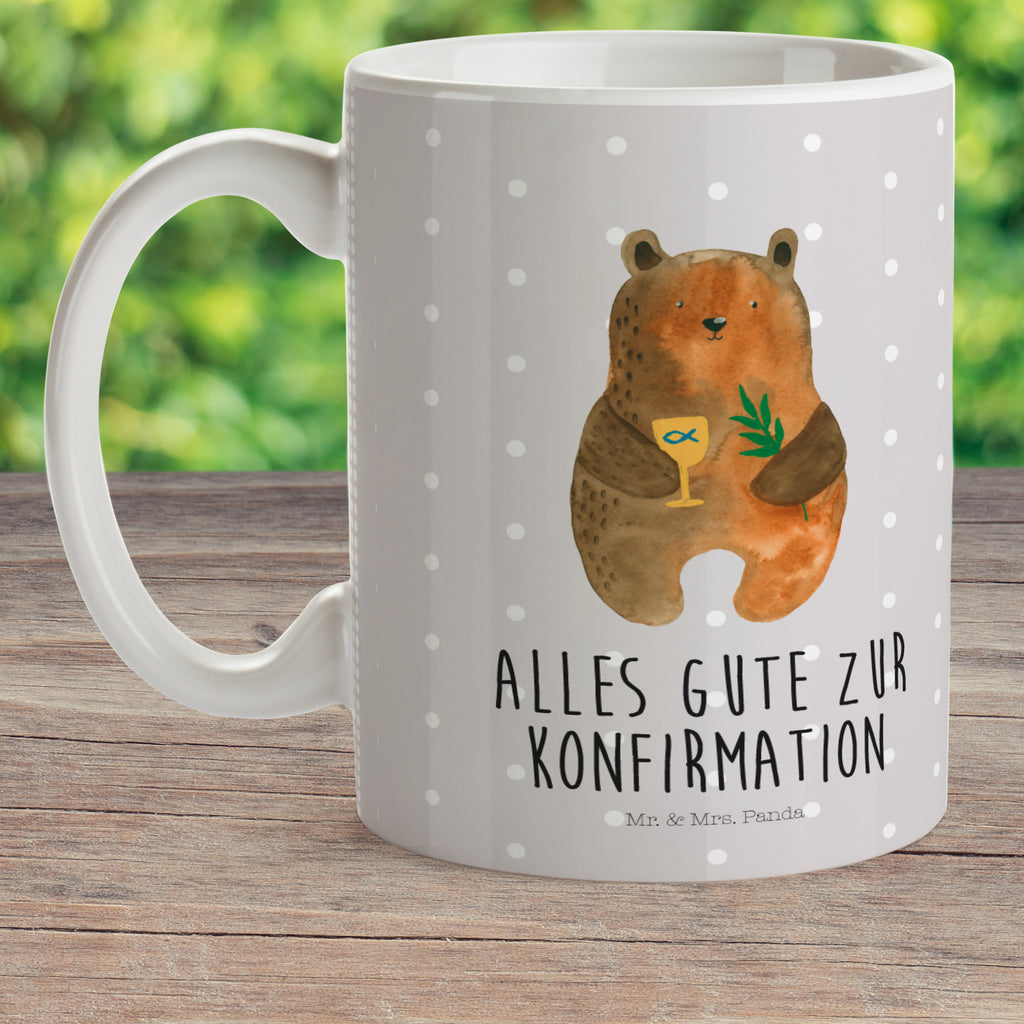 Kindertasse Konfirmation-Bär Kunststoff Tasse, Kindergarten, Tasse, Trinkbecher, Camping Becher, Kaffeetasse, Kunststoffbecher, Kindergartenbecher, Outdoorgeschirr, Kunststoffgeschirr, Reisebecher, Reisetasse, Kinderbecher, Bär, Teddy, Teddybär, Konfirmation, Kirche, evangelisch, Gottesdienst