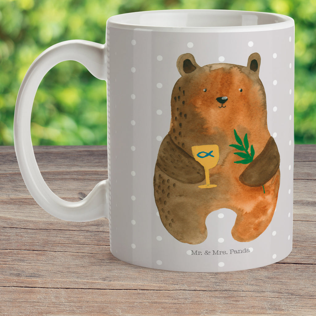 Kindertasse Konfirmation-Bär Kunststoff Tasse, Kindergarten, Tasse, Trinkbecher, Camping Becher, Kaffeetasse, Kunststoffbecher, Kindergartenbecher, Outdoorgeschirr, Kunststoffgeschirr, Reisebecher, Reisetasse, Kinderbecher, Bär, Teddy, Teddybär, Konfirmation, Kirche, evangelisch, Gottesdienst