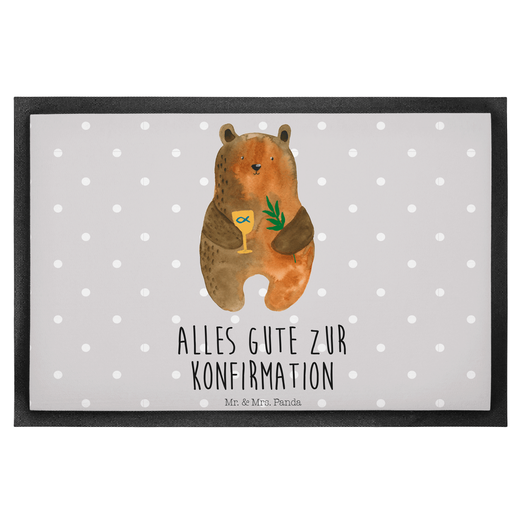 Fußmatte Konfirmation-Bär Konfirmation, Kirche, evangelisch, Gottesdienst Türvorleger, Schmutzmatte, Fußabtreter, Matte, Schmutzfänger, Fußabstreifer, Schmutzfangmatte, Türmatte, Motivfußmatte,  Haustürmatte, Vorleger  Bär, Teddy, Teddybär