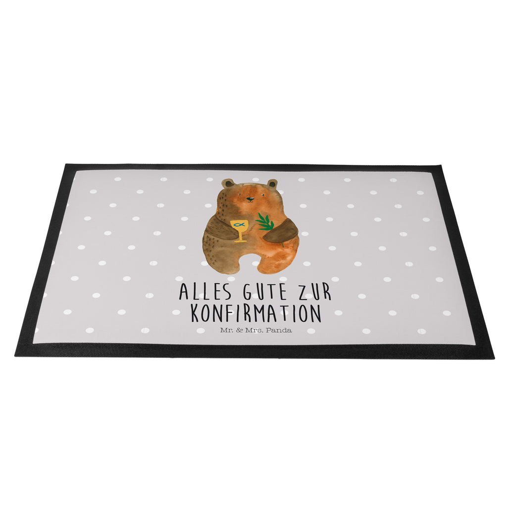 Fußmatte Konfirmation-Bär Konfirmation, Kirche, evangelisch, Gottesdienst Türvorleger, Schmutzmatte, Fußabtreter, Matte, Schmutzfänger, Fußabstreifer, Schmutzfangmatte, Türmatte, Motivfußmatte,  Haustürmatte, Vorleger  Bär, Teddy, Teddybär
