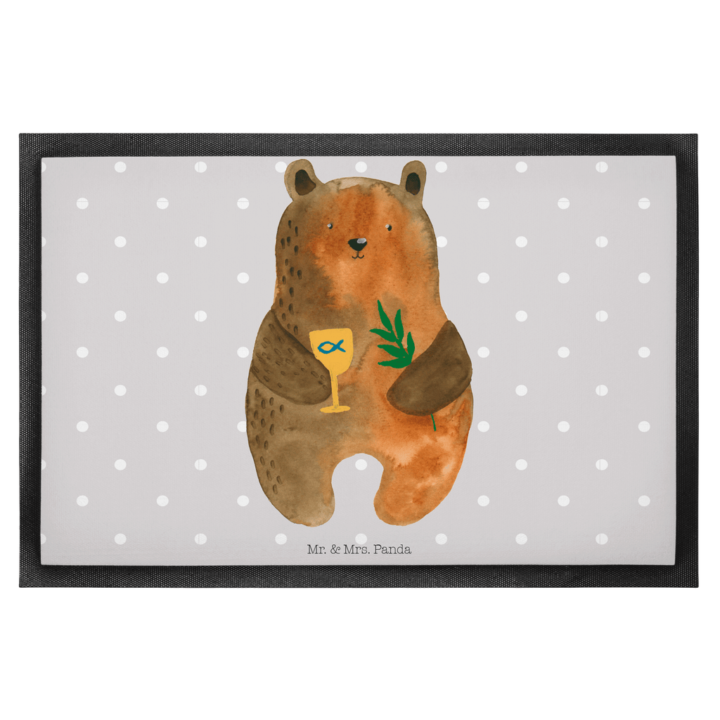 Fußmatte Konfirmation-Bär Konfirmation, Kirche, evangelisch, Gottesdienst Türvorleger, Schmutzmatte, Fußabtreter, Matte, Schmutzfänger, Fußabstreifer, Schmutzfangmatte, Türmatte, Motivfußmatte,  Haustürmatte, Vorleger  Bär, Teddy, Teddybär