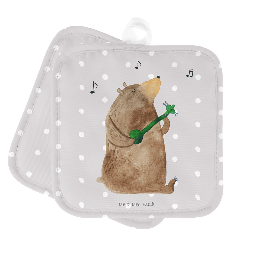 2er Set Topflappen  Bär Lied Topflappen, Topfuntersetzer, Ofenhandschuh, Topflappen Set, Topflappen lustig, Topflappen mit Spruch, Bär, Teddy, Teddybär, Bärchen, Bear, Liebeslied, Lied, Song, Valentinstag, Valentine, Geschenk, Partner, Liebe, Freundin, Frau, Herz, Spruch