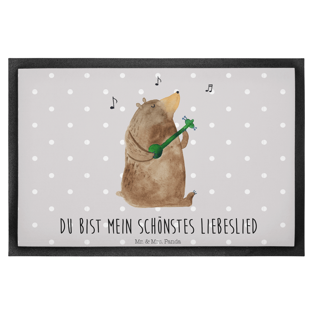Fußmatte Bär Lied Bär, Bärchen, Bear, Liebeslied, Lied, Song, Valentinstag, Valentine, Geschenk, Partner, Liebe, Freundin, Frau, Herz, Spruch Türvorleger, Schmutzmatte, Fußabtreter, Matte, Schmutzfänger, Fußabstreifer, Schmutzfangmatte, Türmatte, Motivfußmatte,  Haustürmatte, Vorleger  Bär, Teddy, Teddybär